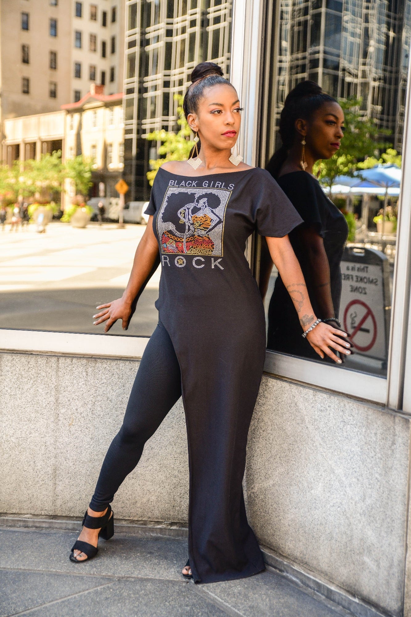 BLACK GIRLS ROCK MAXI BLING T-SHIRT – Moye'